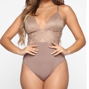 “Looking Forward” Mocha Bodysuit